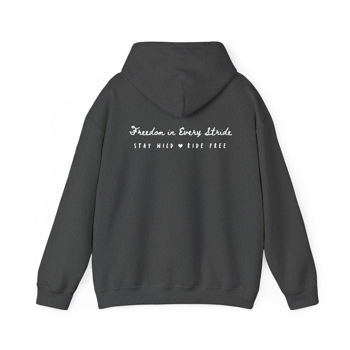 Freedom in Every Stride- Dark Hoodie