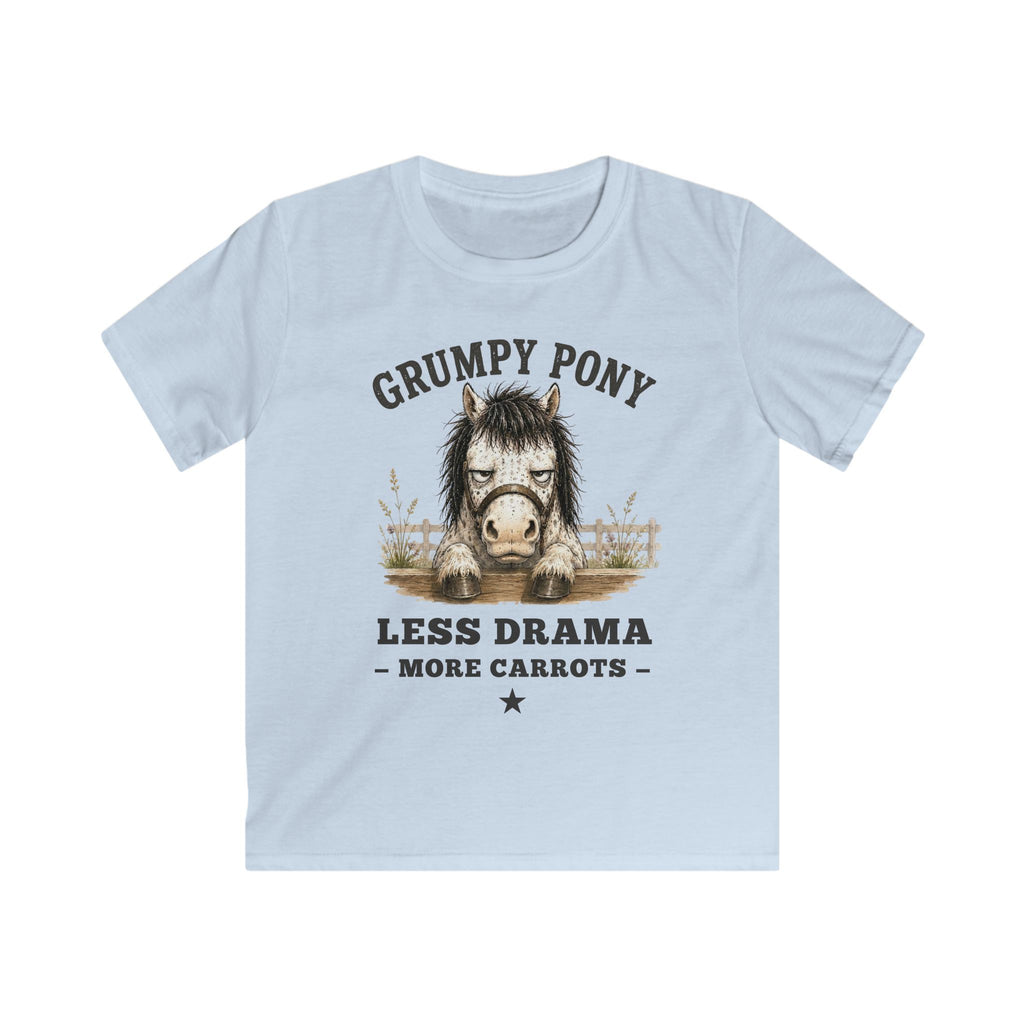 Grumpy Pony, Less Drama — Youth Equestrian T-Shirt