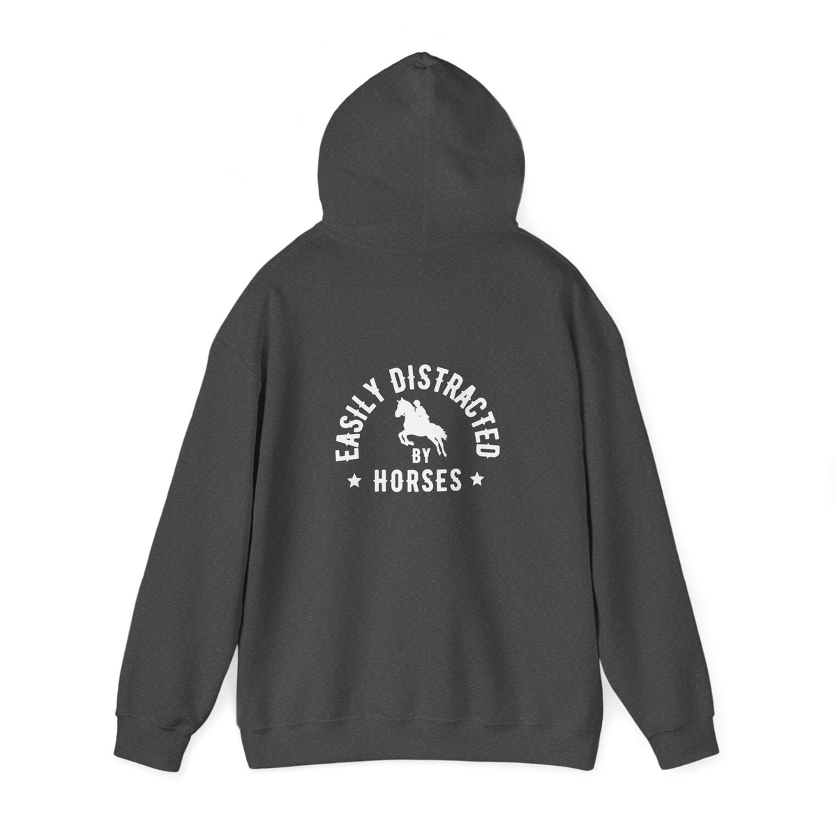 Easily Distracted by Horses - Hoodie Dark