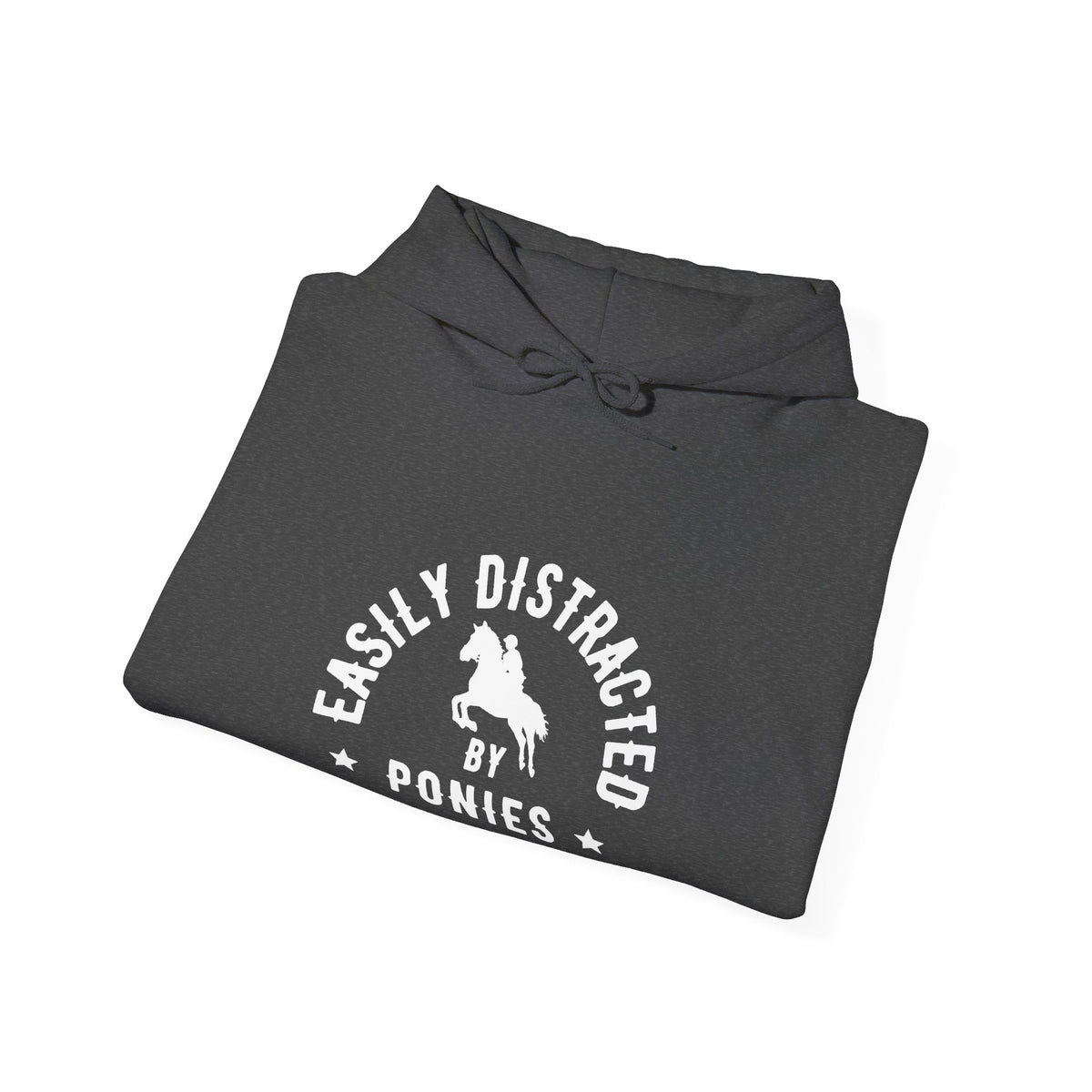 Easily Distracted by Ponies - Dark Hoodie