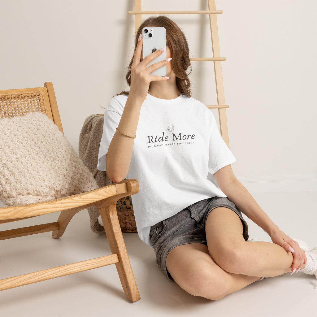 Ride More T-Shirt — Equestrian Slogan Tee