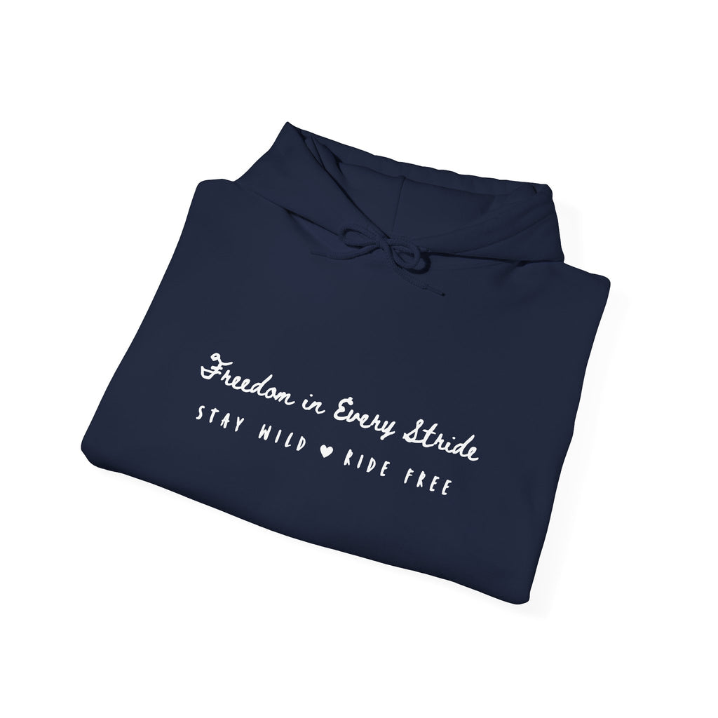 Freedom in Every Stride- Dark Hoodie