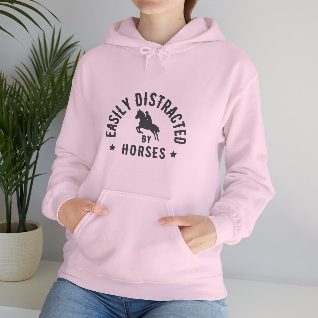 Easily Distracted by Horses — Unisex Hoodie