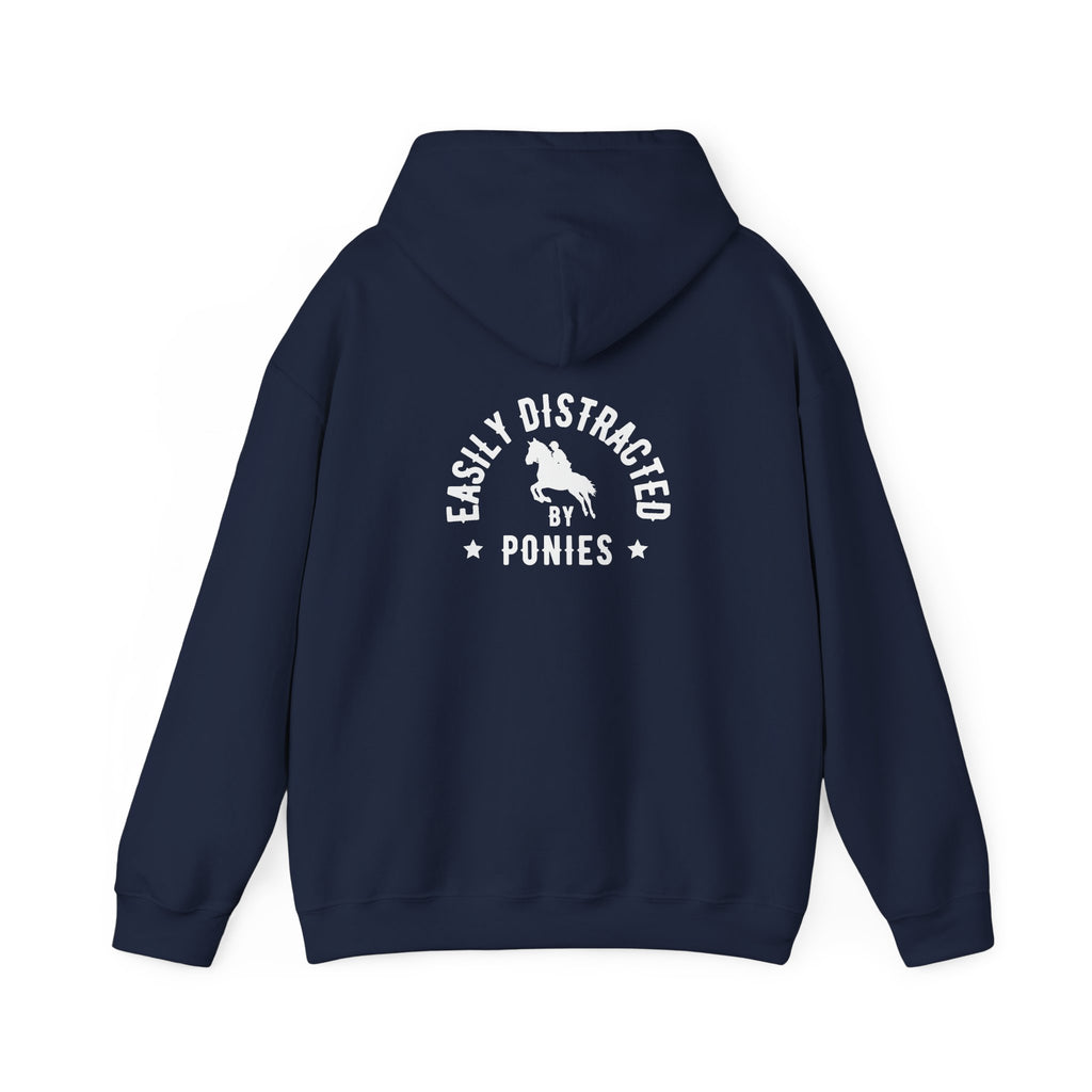 Easily Distracted by Ponies - Dark Hoodie