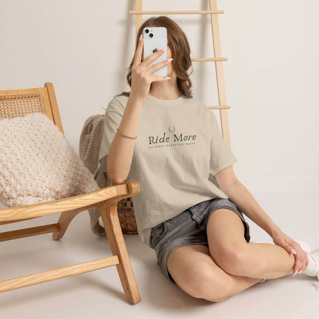 Ride More T-Shirt — Equestrian Slogan Tee