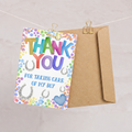 Thank You for Taking Care of My Boy — Equestrian Greeting Card