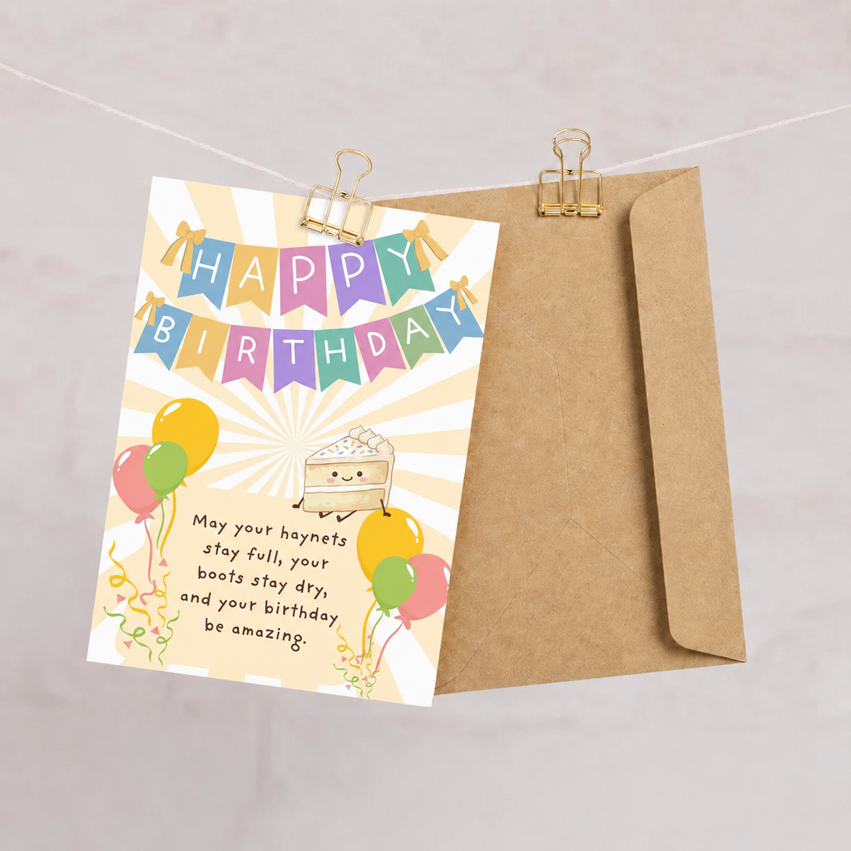 Happy Birthday — May Your Haynets Stay Full!
