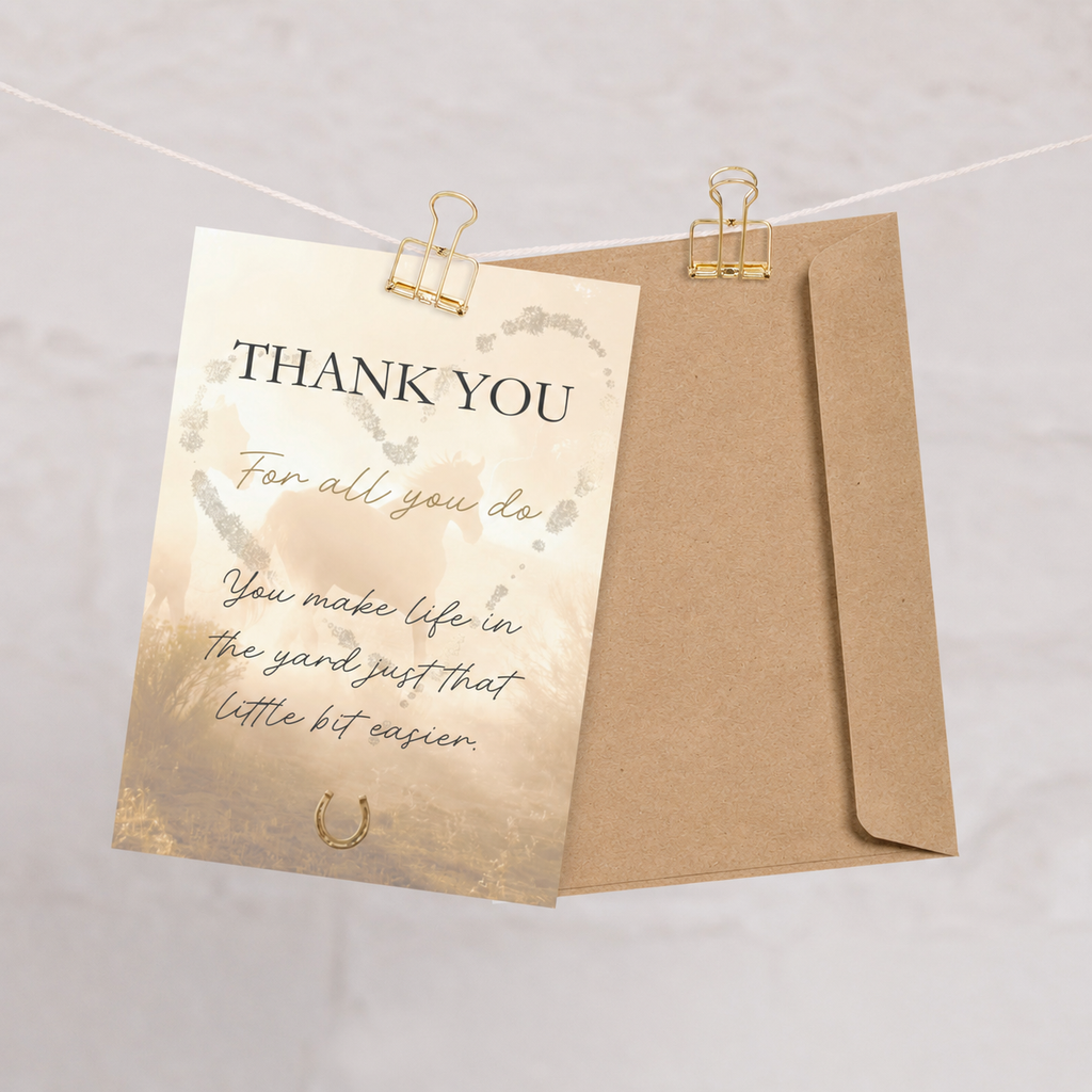 Thank You for All You Do — Equestrian Greeting Card