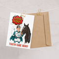Thank You Tooth Care Hero — Equestrian Greeting Card