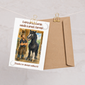 Thank You Card for Farrier — Horse Owner Greeting Card