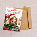 Hope your Christmas is calmer - Funny Pony Christmas Card