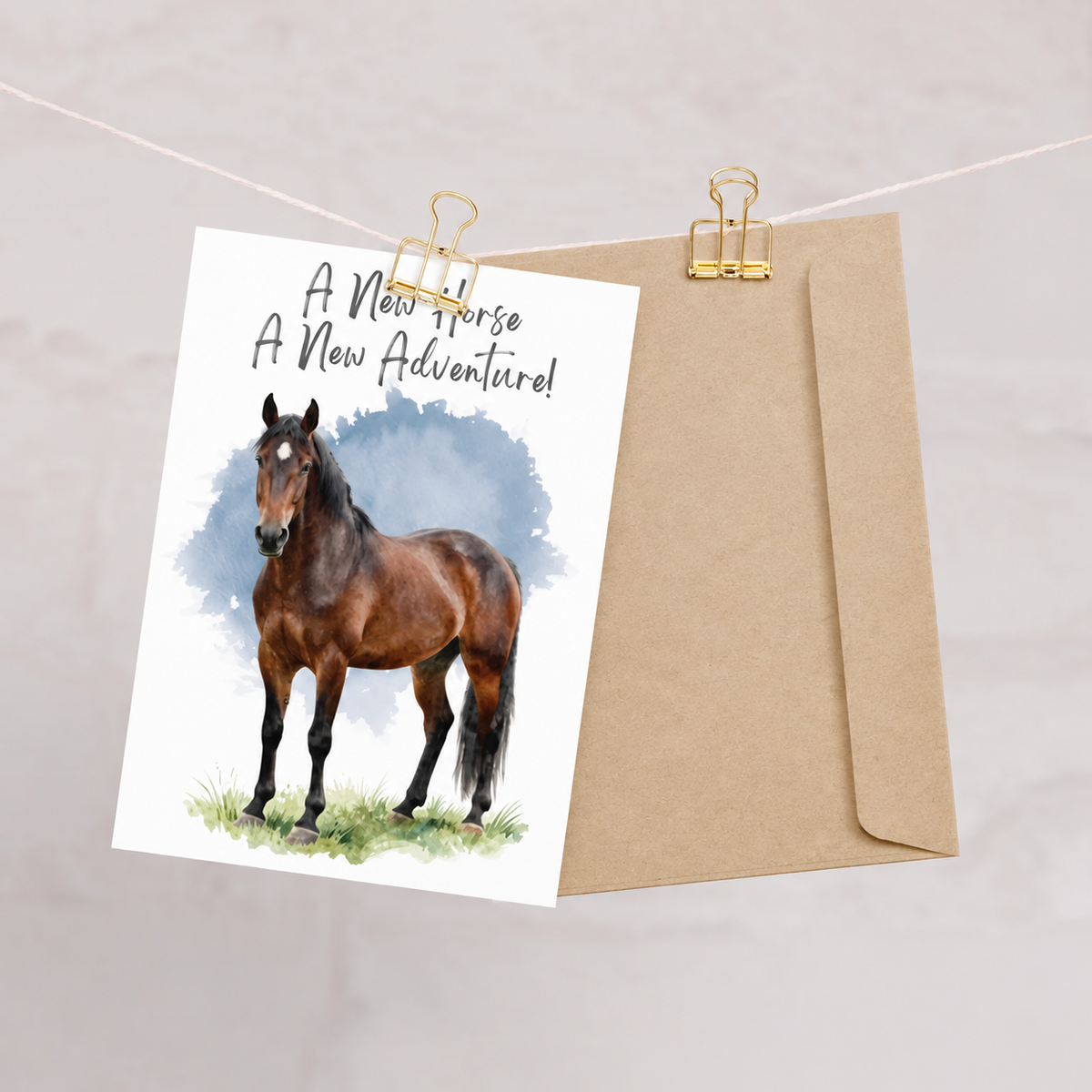 New Horse Day Card — Congratulations on Your New Horse