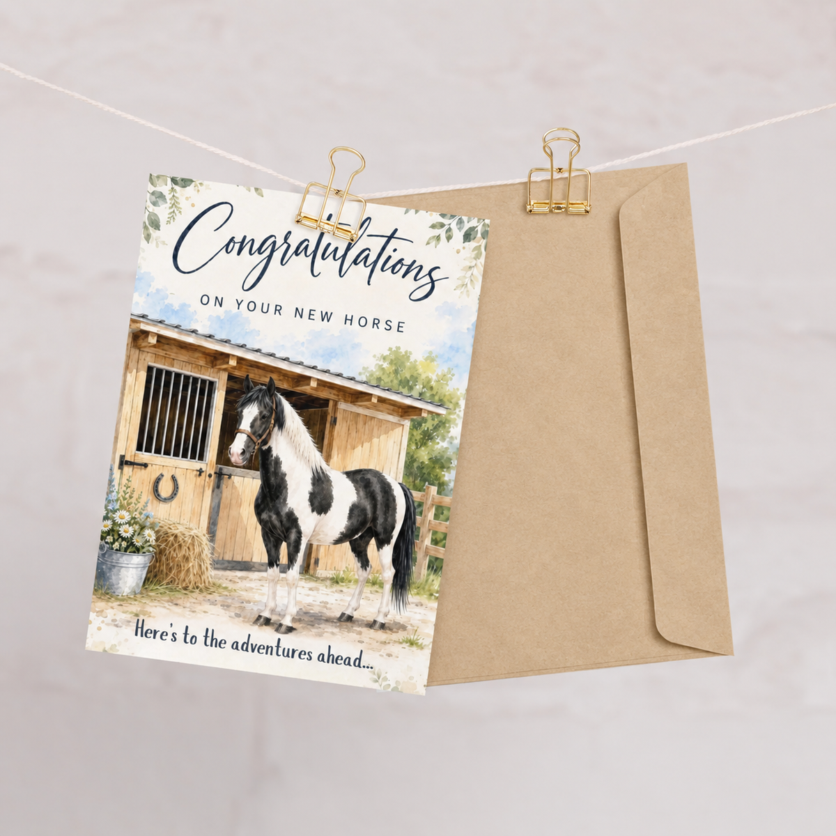 New Horse Day Card — Congratulations on Your New Horse