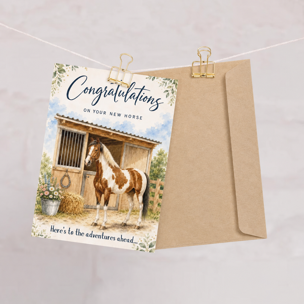 New Horse Day Card — Congratulations on Your New Horse