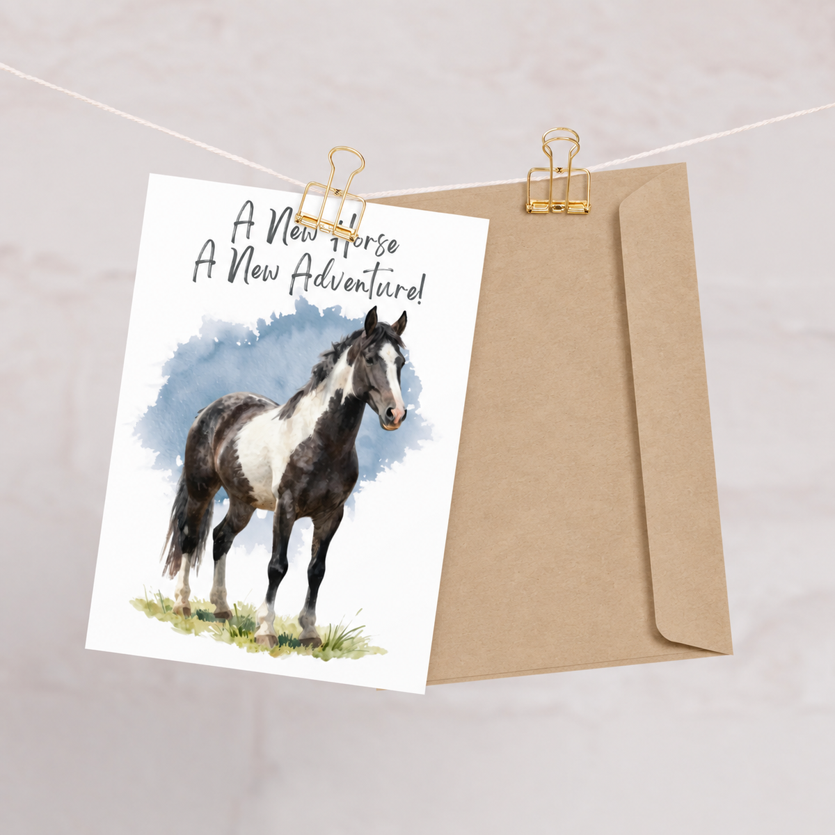 New Horse Day Card — Congratulations on Your New Horse