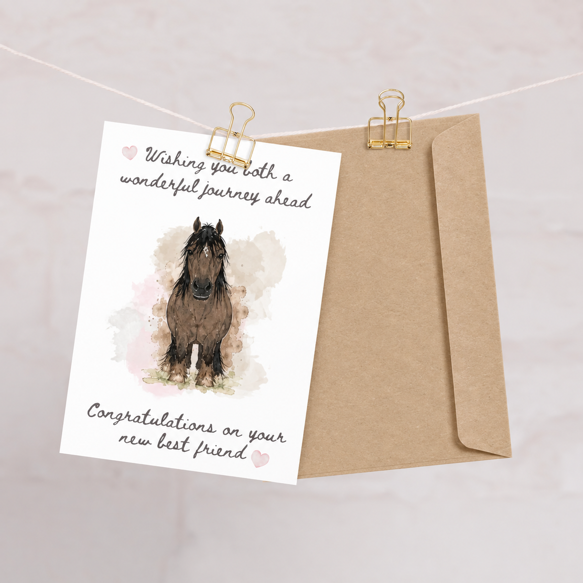 Congratulations on Your New Best Friend — Equestrian Greeting Card