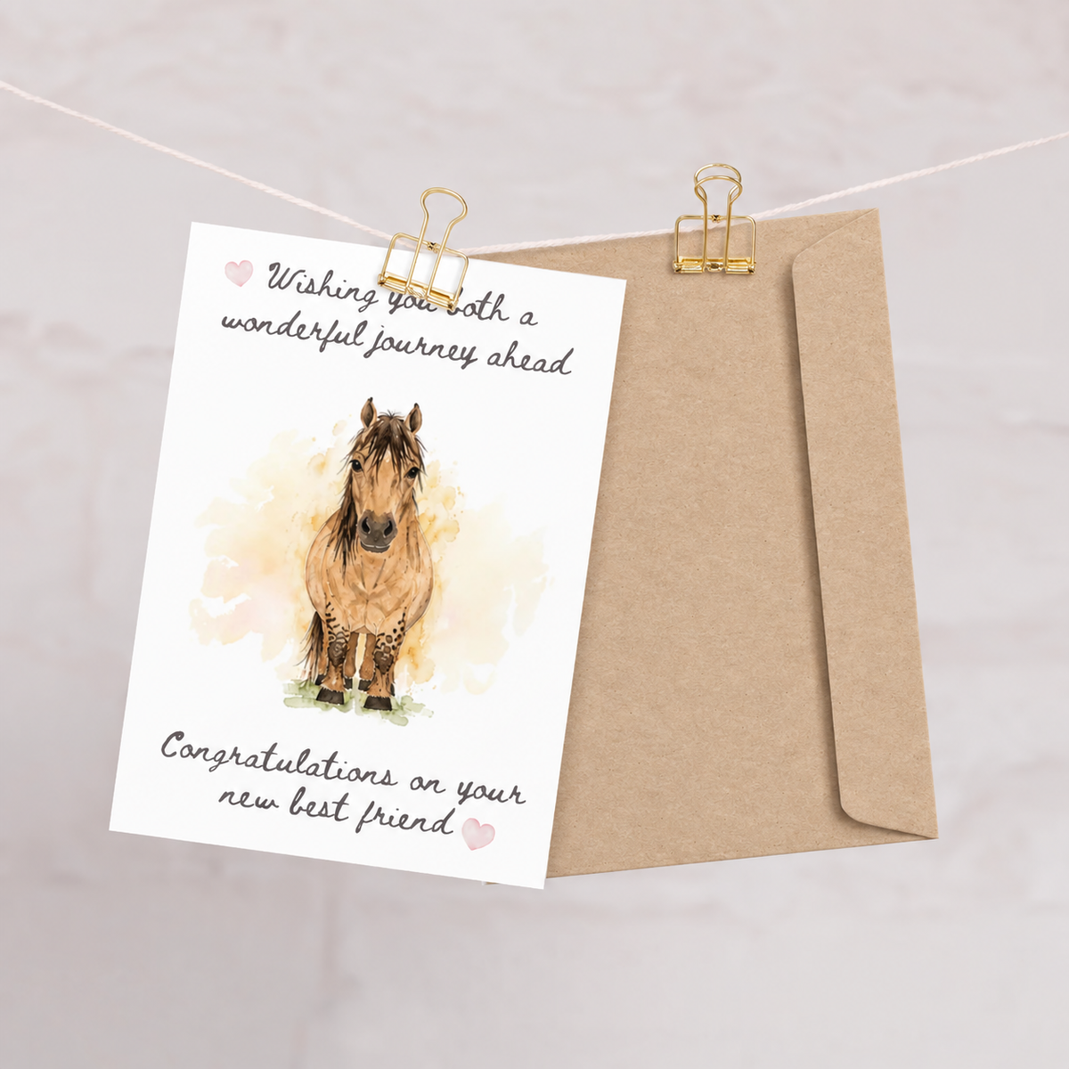 Congratulations on Your New Best Friend — Equestrian Greeting Card
