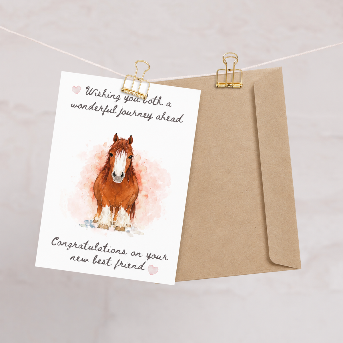 Congratulations on Your New Best Friend — Equestrian Greeting Card