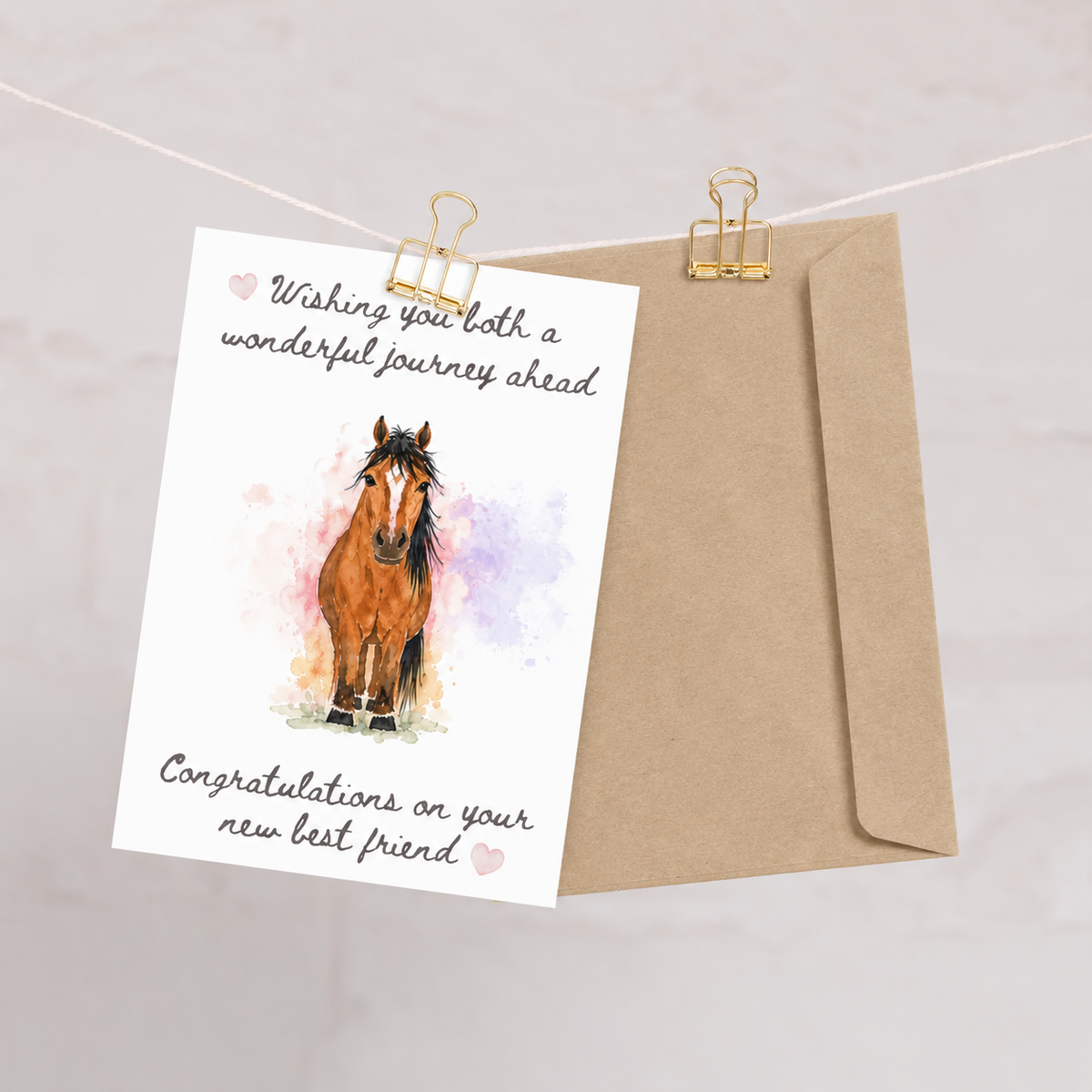 Congratulations on Your New Best Friend — Equestrian Greeting Card