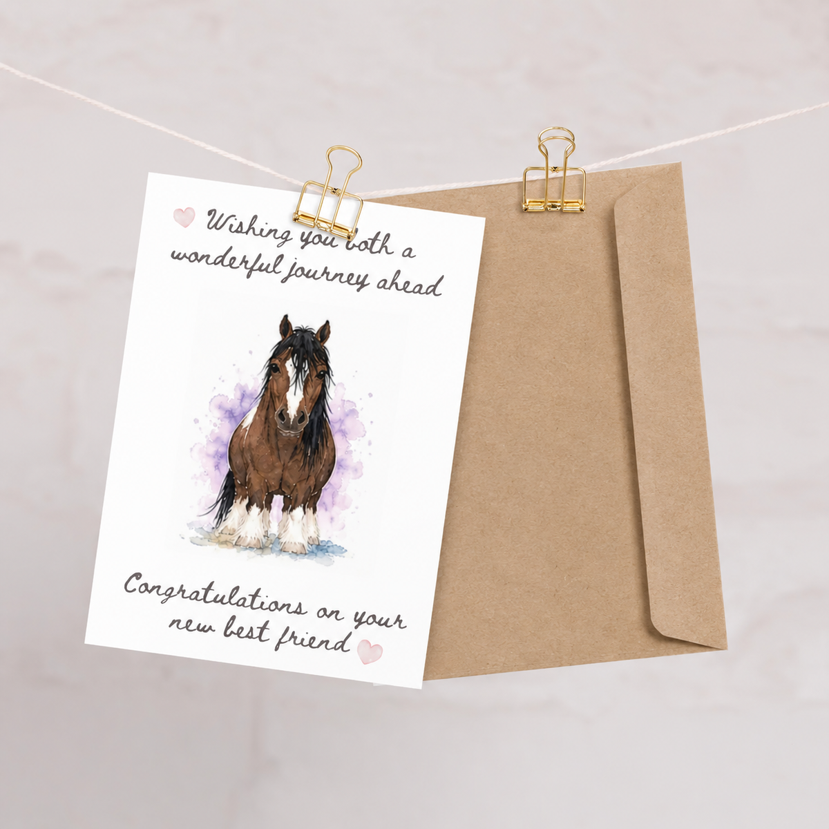 Congratulations on Your New Best Friend — Equestrian Greeting Card