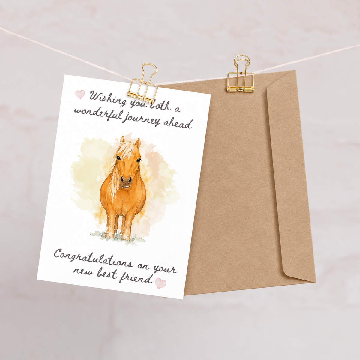Congratulations on Your New Best Friend — Equestrian Greeting Card