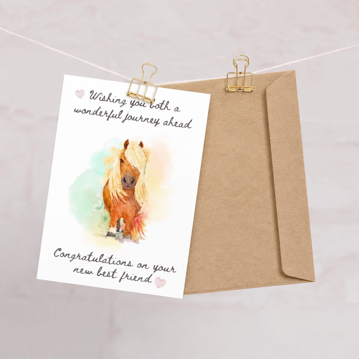 Congratulations on Your New Best Friend — Equestrian Greeting Card