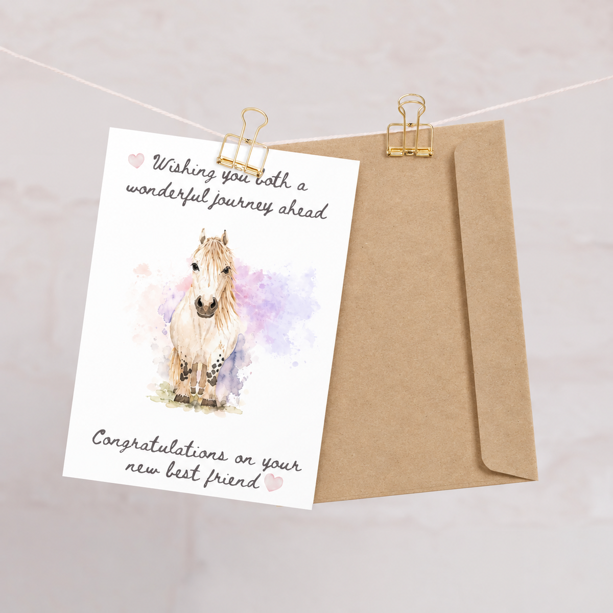 Congratulations on Your New Best Friend — Equestrian Greeting Card