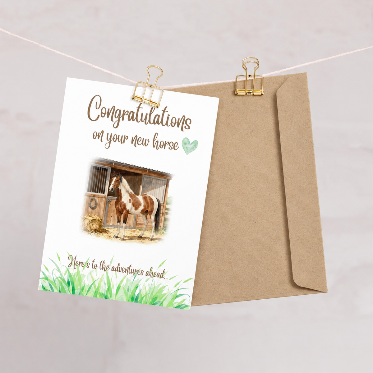 New Horse Day Card — Congratulations on Your New Horse