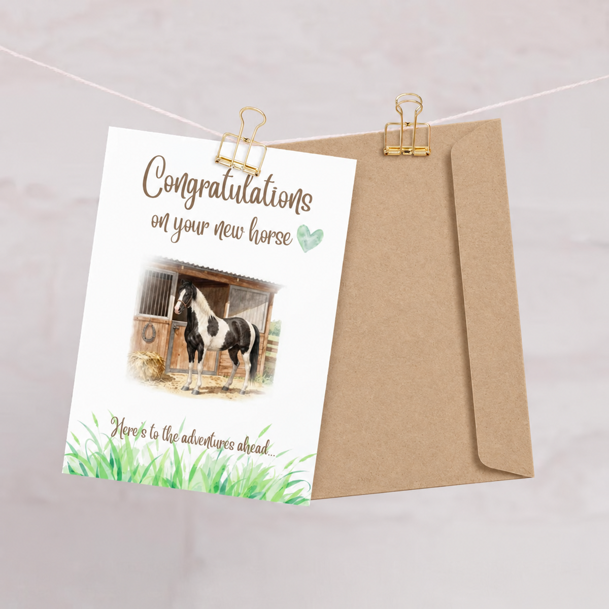 New Horse Day Card — Congratulations on Your New Horse
