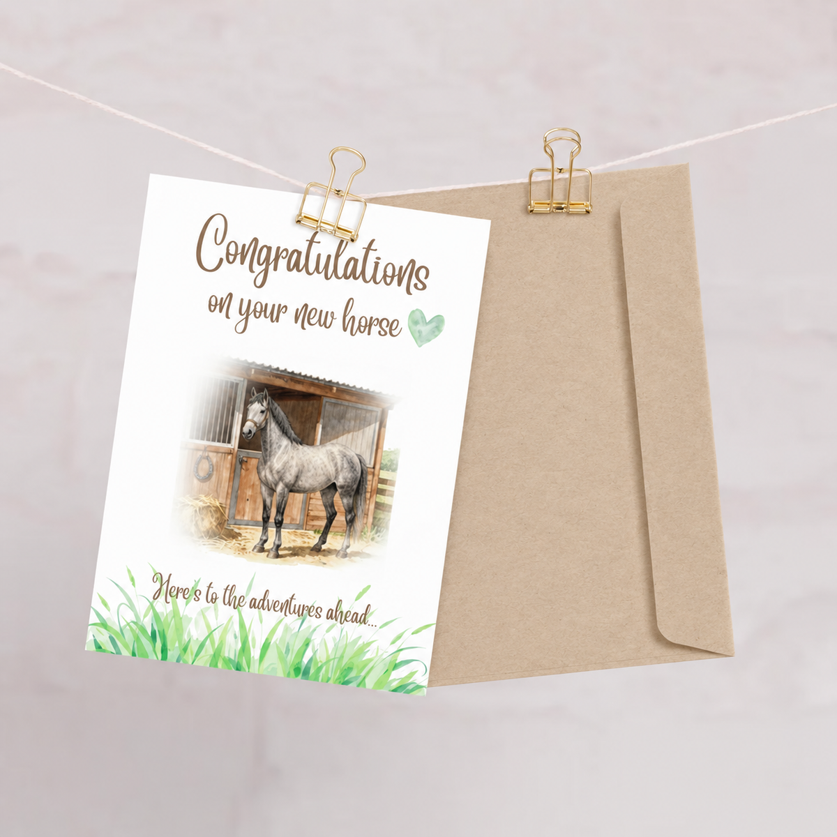 New Horse Day Card — Congratulations on Your New Horse