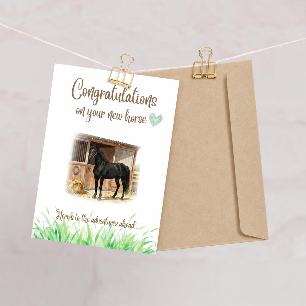 New Horse Day Card — Congratulations on Your New Horse