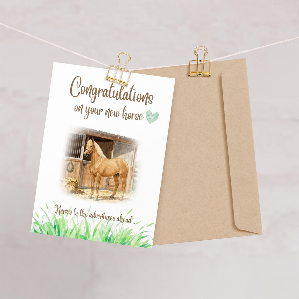 New Horse Day Card — Congratulations on Your New Horse