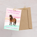 New Pony Day Card — Congratulations on Your New Pony