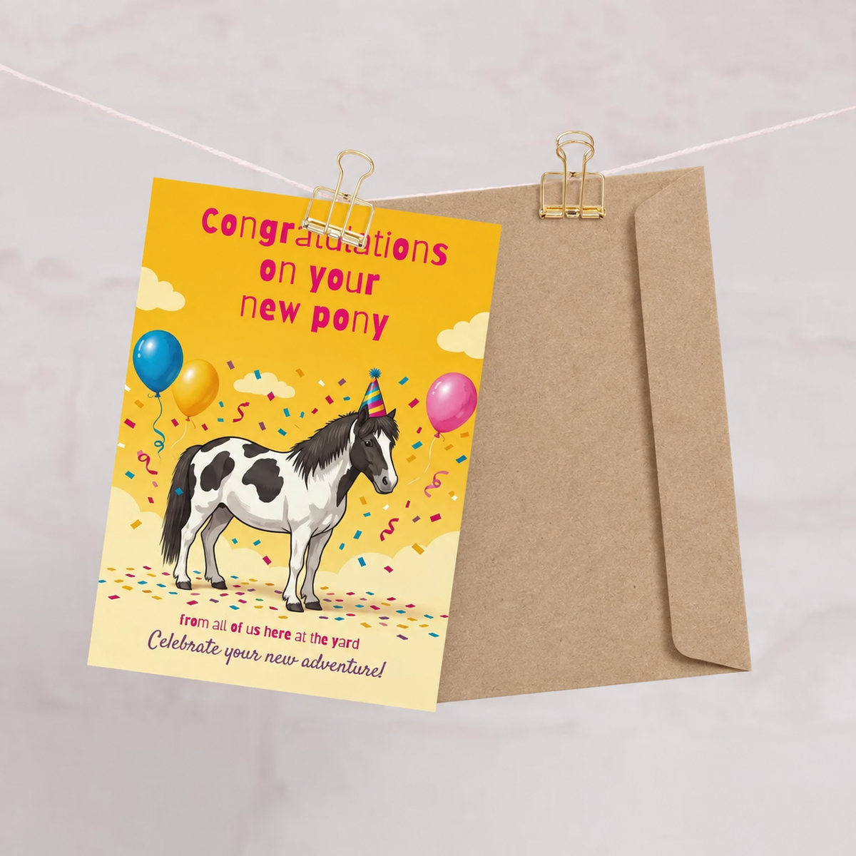 New Pony Day Card — Congratulations on Your New Pony
