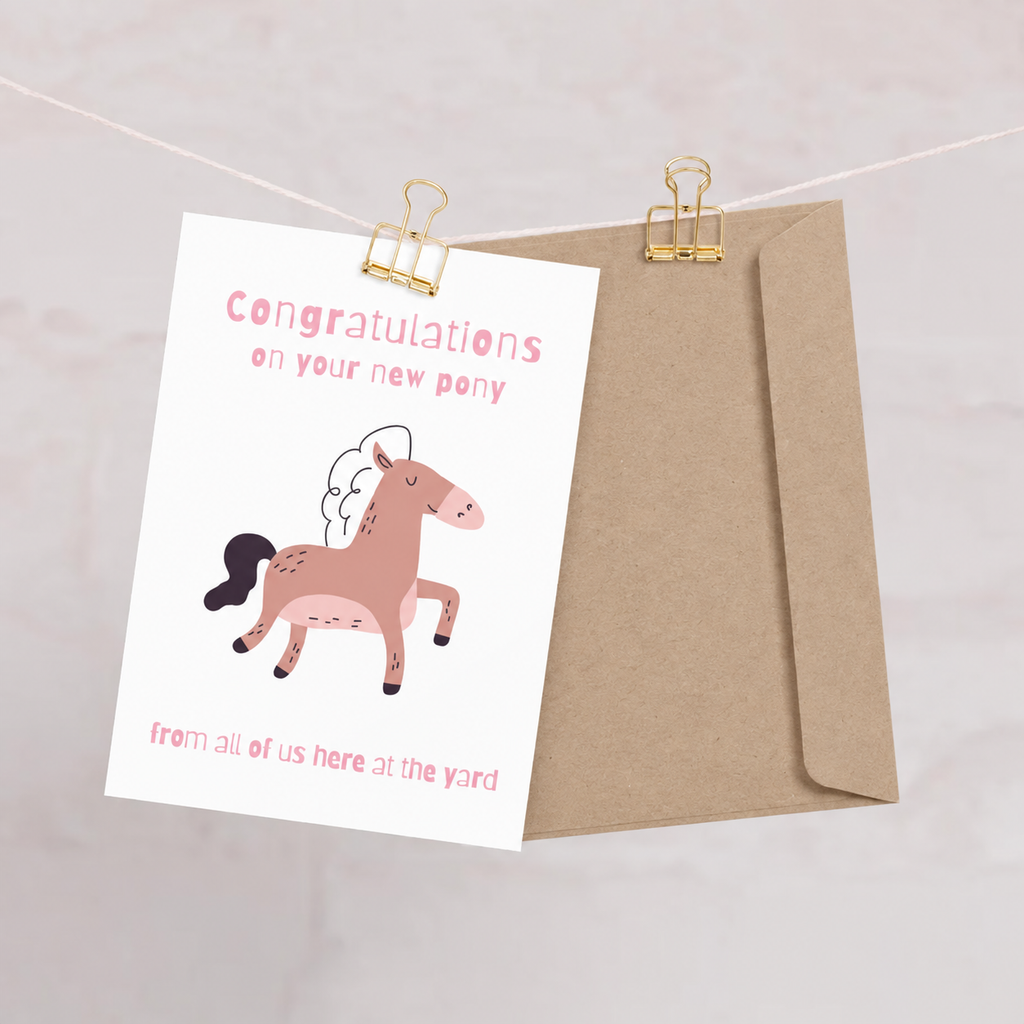 New Pony Day Card — Congratulations on Your New Pony