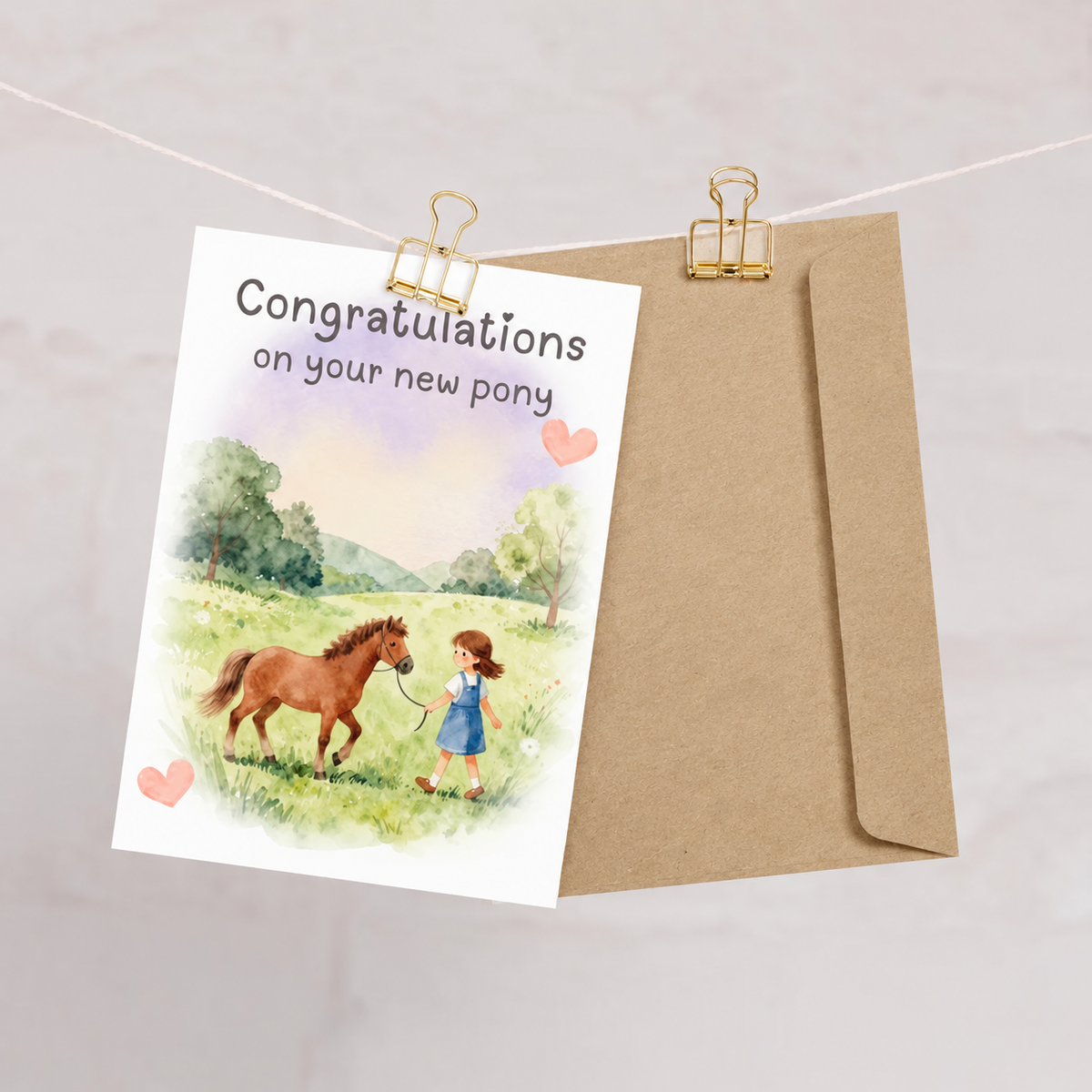 New Pony Day Card — Congratulations on Your New Pony
