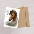 No Words, Just Love — Equestrian Sympathy Card