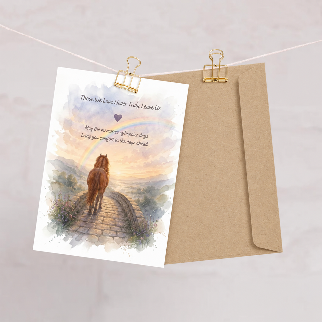 Forever in Your Heart — Equestrian Sympathy Card