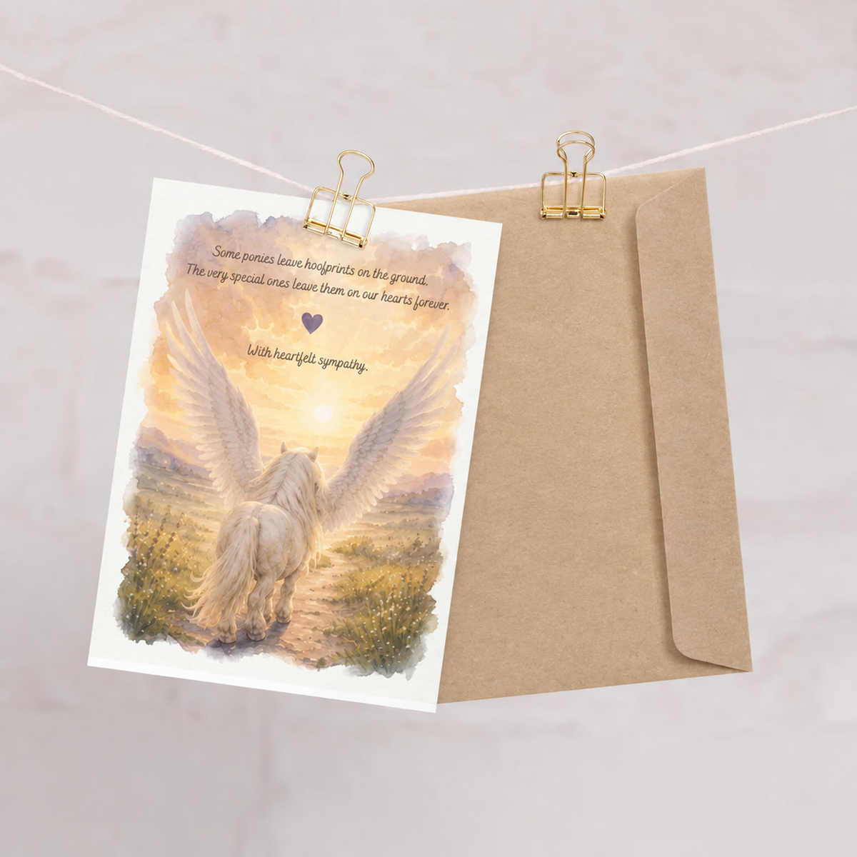 Thinking of You — Equestrian Sympathy Card