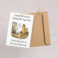 Thanks for Looking After the Horses — Equestrian Thank You Card