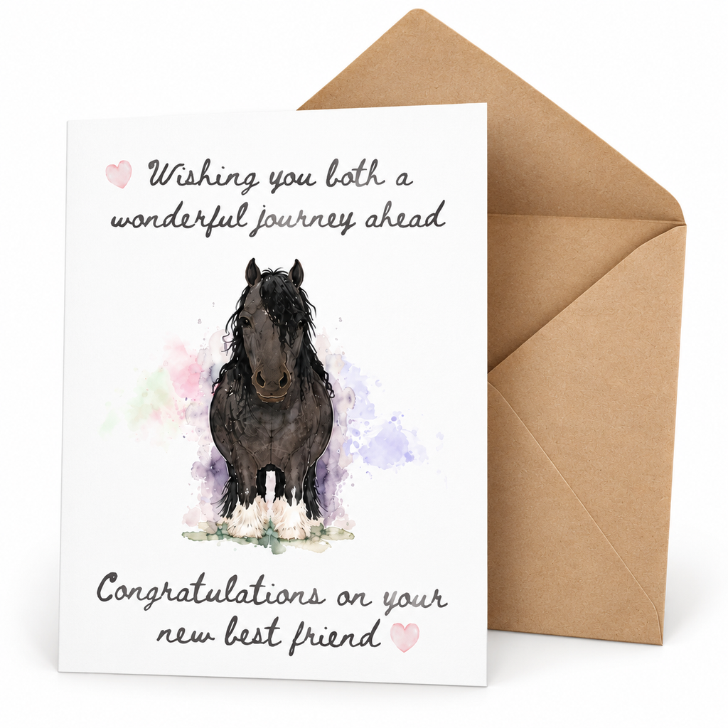 Congratulations on Your New Best Friend — Equestrian Greeting Card