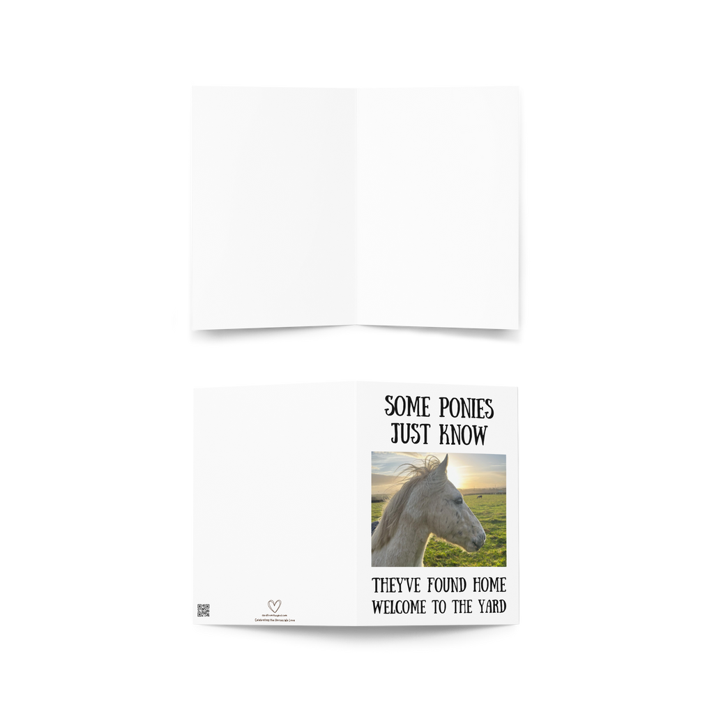 Some Ponies Just Know — Equestrian Greeting Card