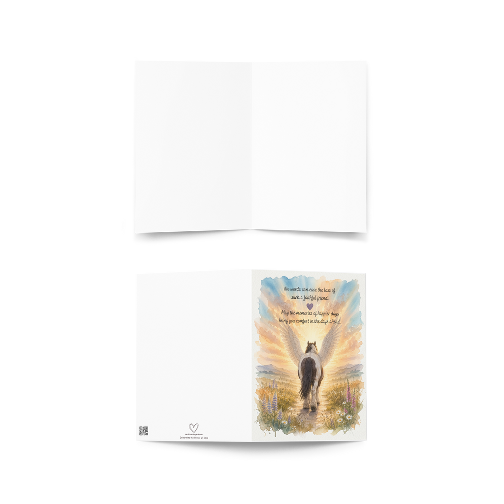 With Sympathy — Equestrian Sympathy Card