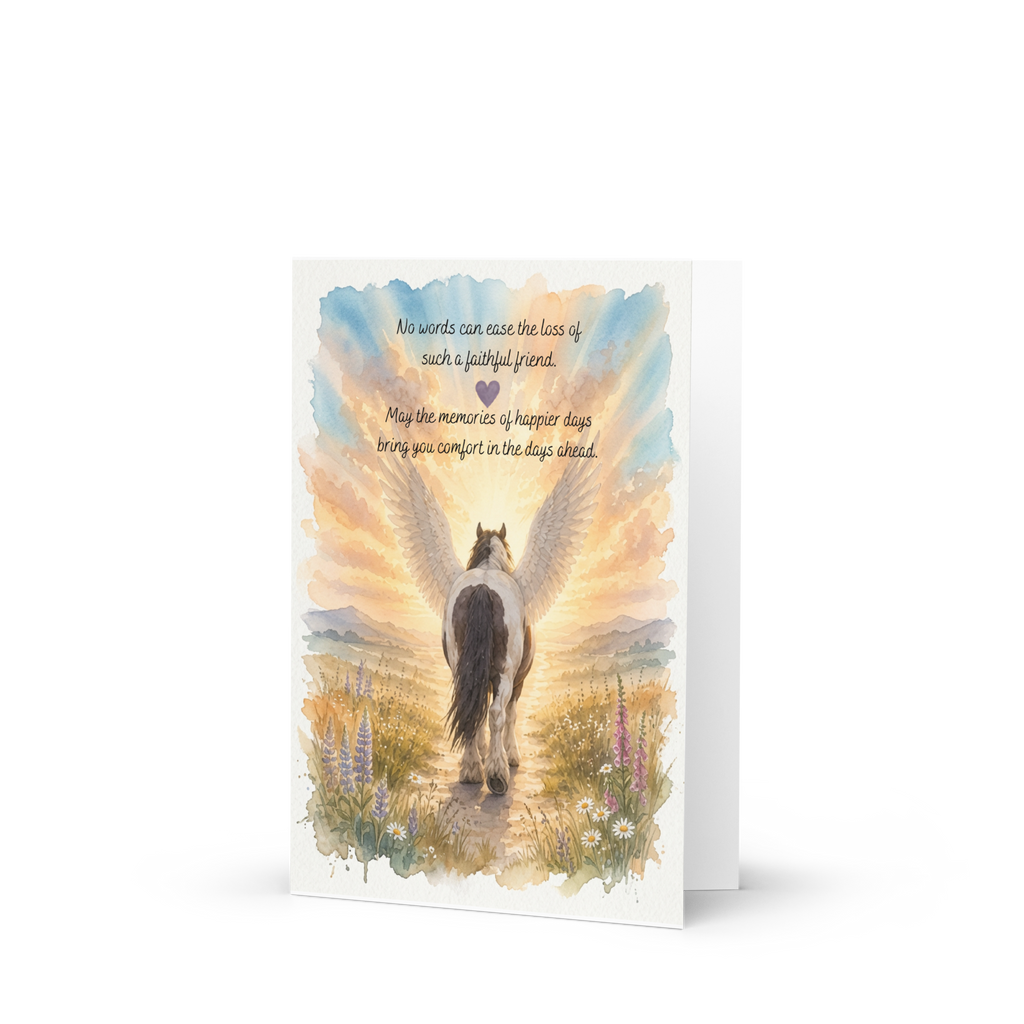 With Sympathy — Equestrian Sympathy Card