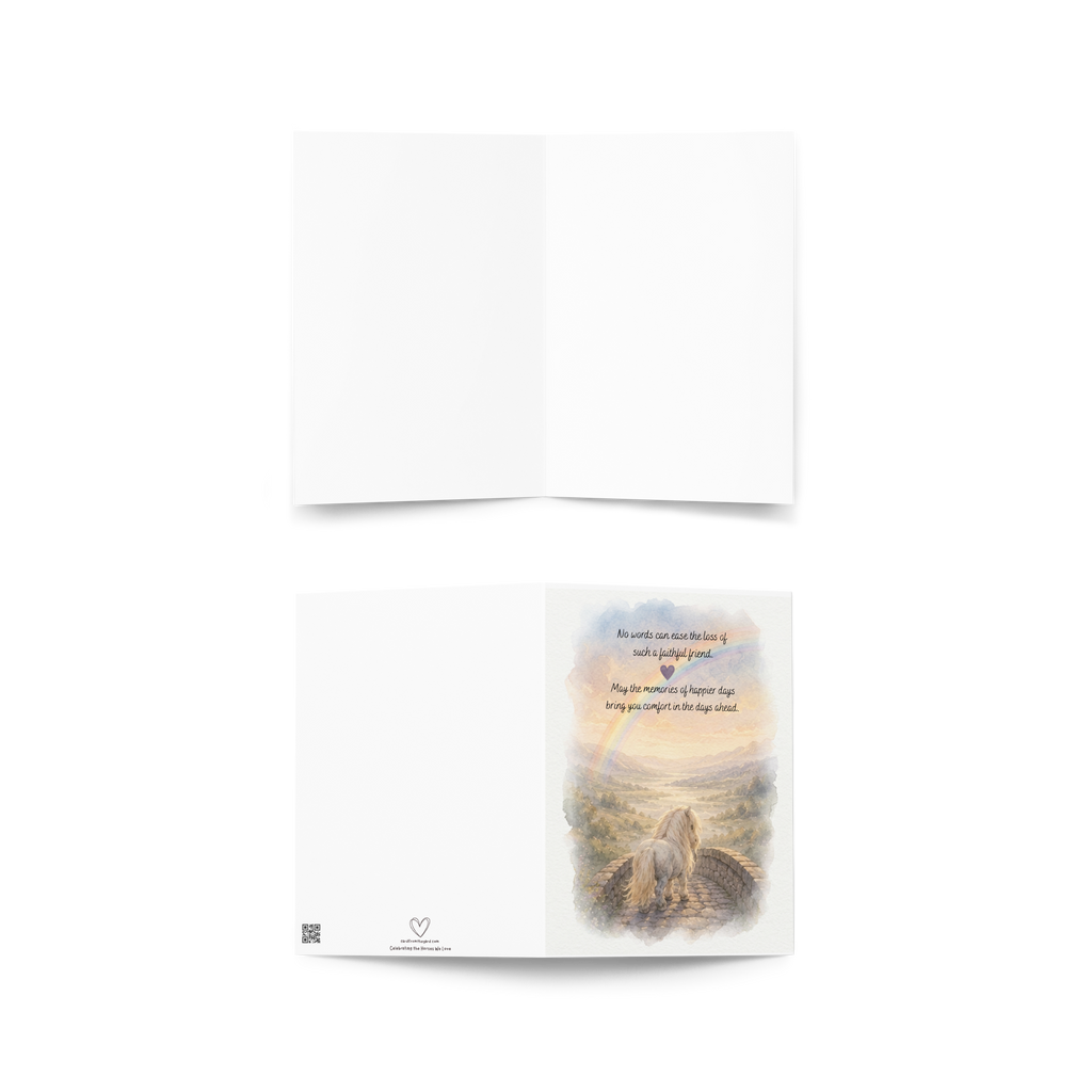 With Sympathy — Horse & Pony Sympathy Card