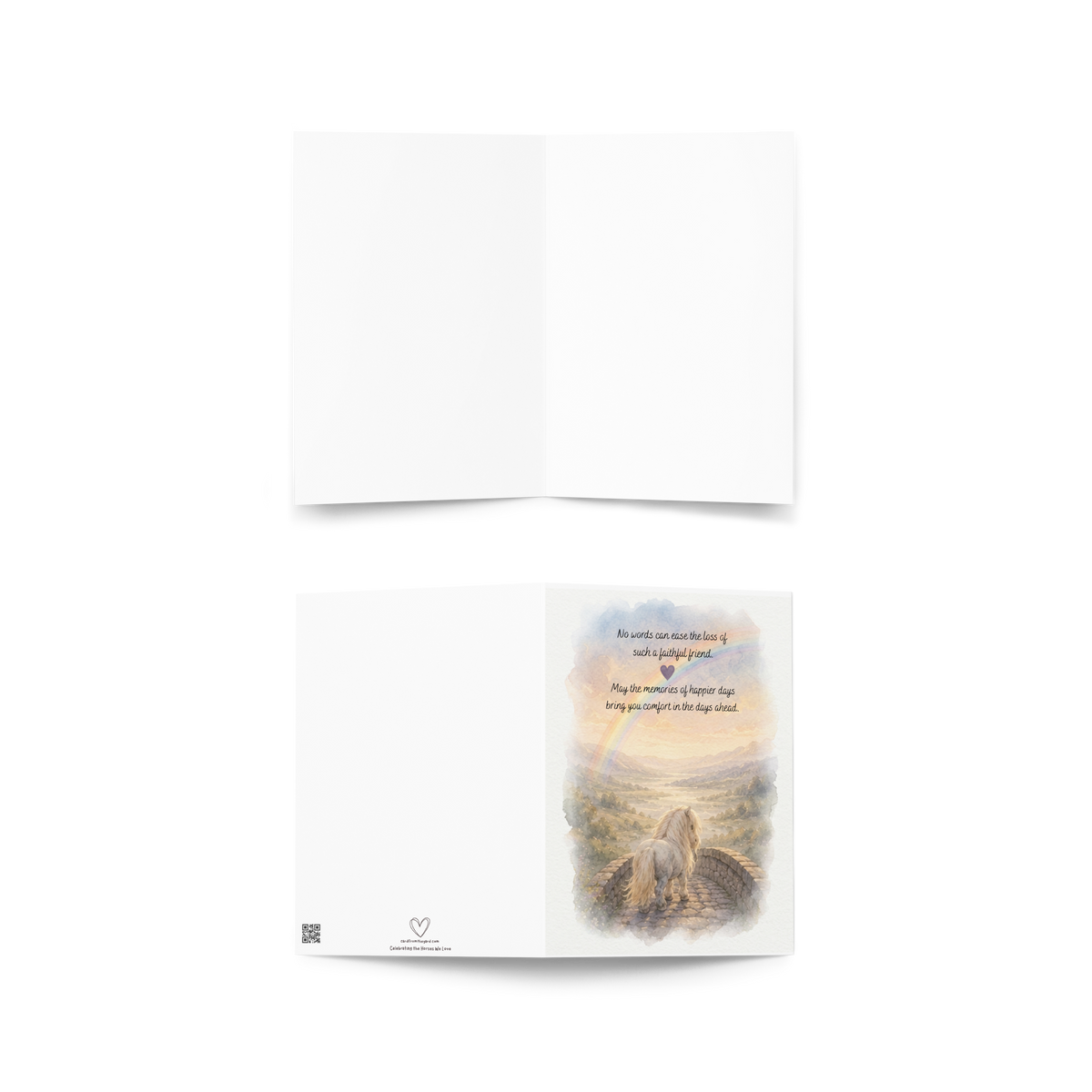 With Sympathy — Horse & Pony Sympathy Card