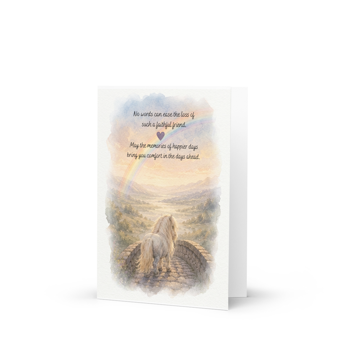 With Sympathy — Horse & Pony Sympathy Card