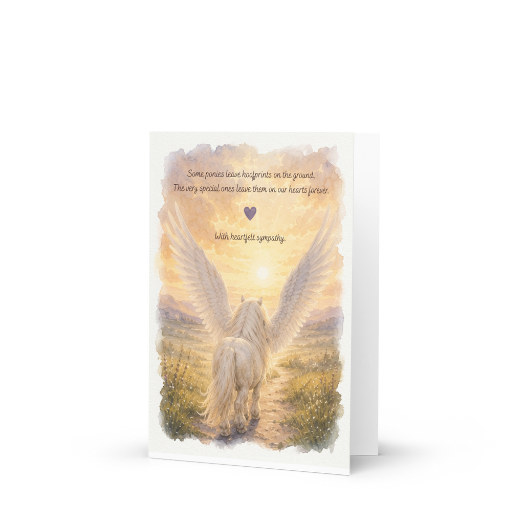 Thinking of You — Equestrian Sympathy Card
