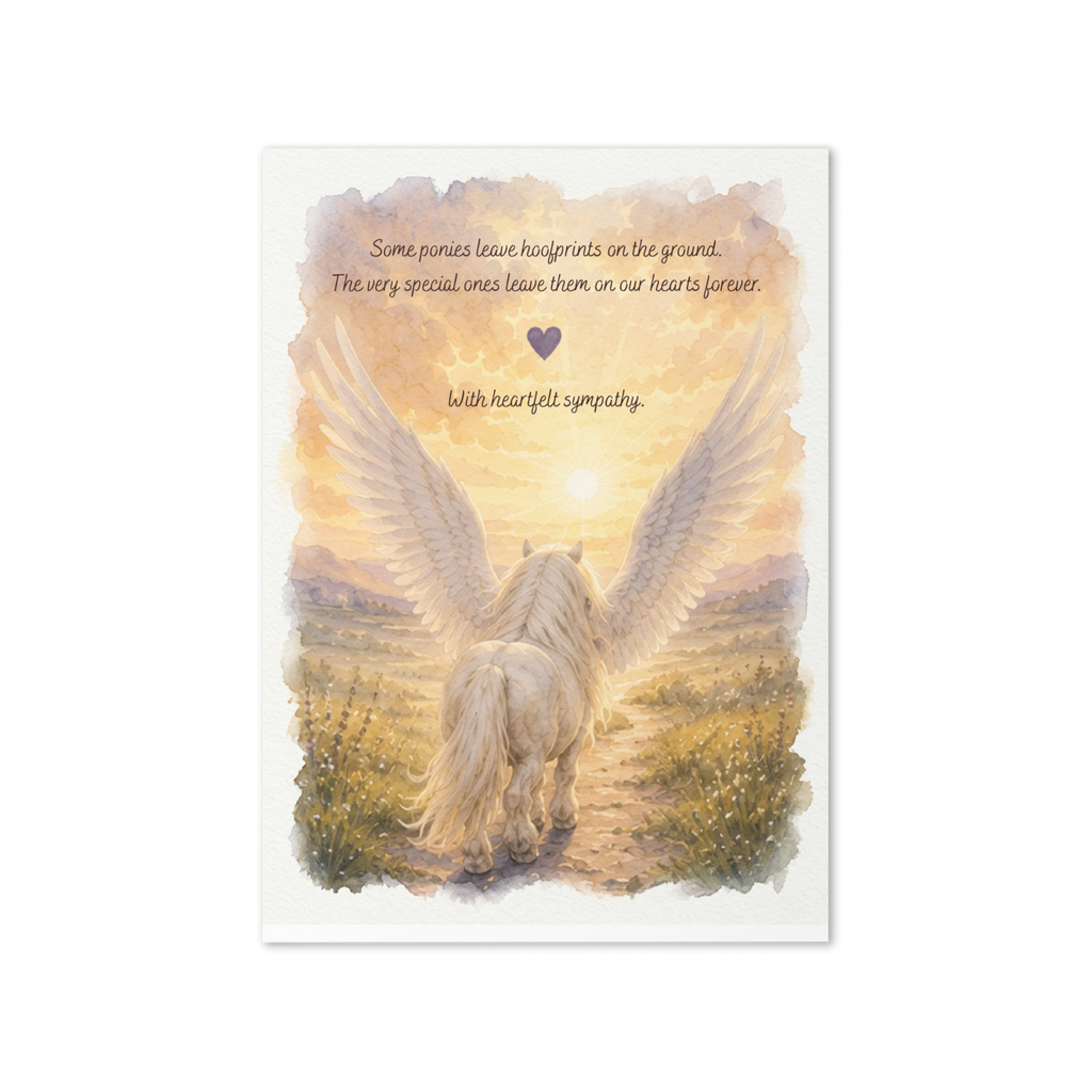 Thinking of You — Equestrian Sympathy Card