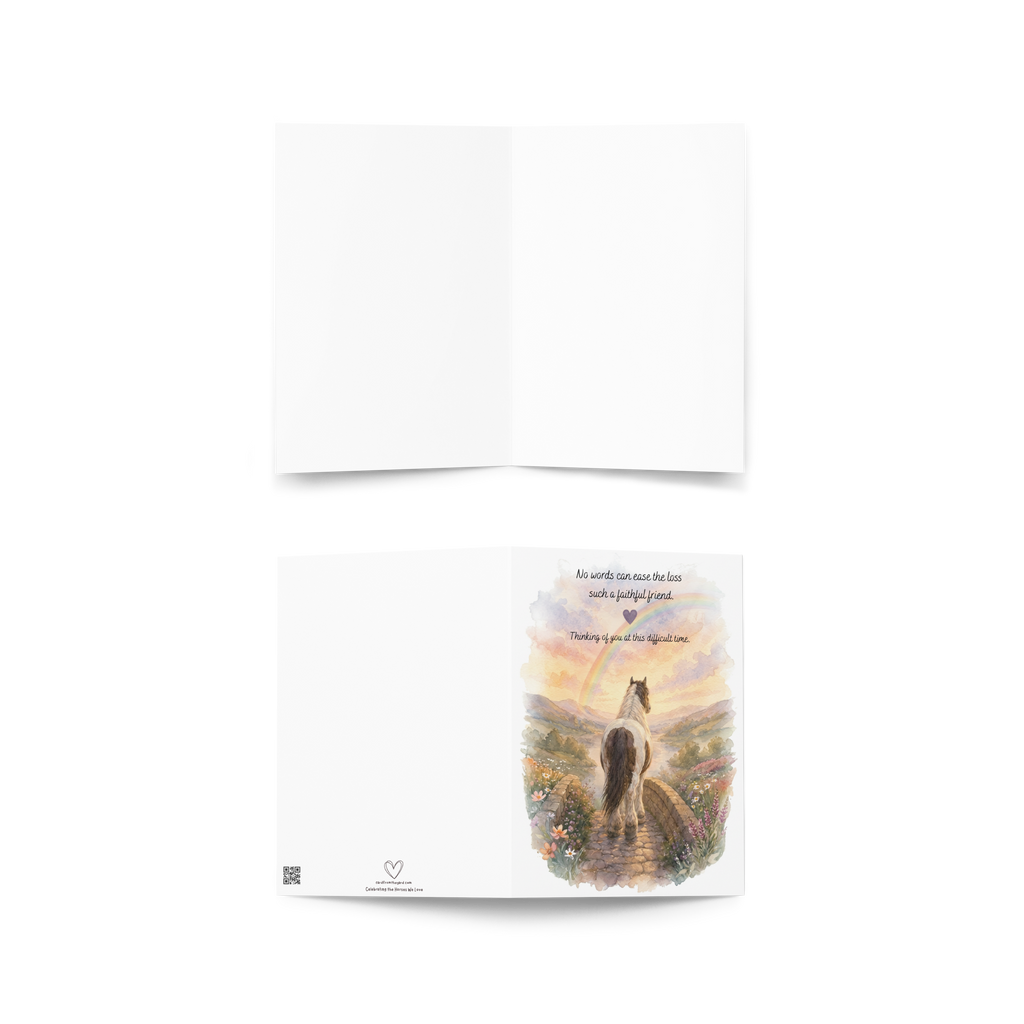 In Loving Memory — Equestrian Sympathy Card